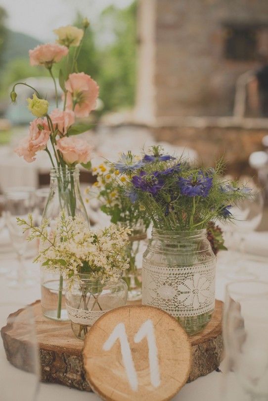 Centros de mesa para una boda de otoño - Vinca Jardinería