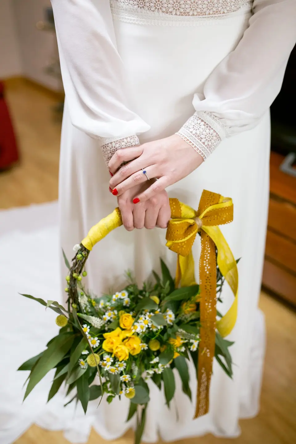 Ramo de novia de flores preservadas “Aro”